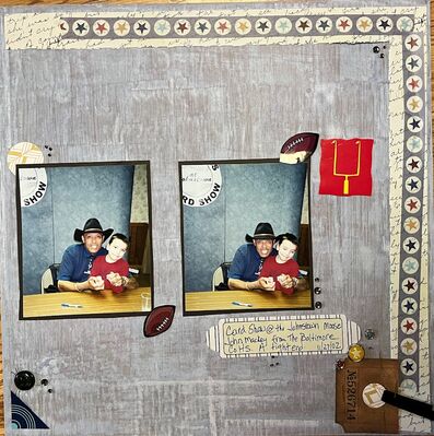 Card Show
November 2, 2024 challenge
Keywords: stickers;button;2 photos;pop dots;gems;stars;brads