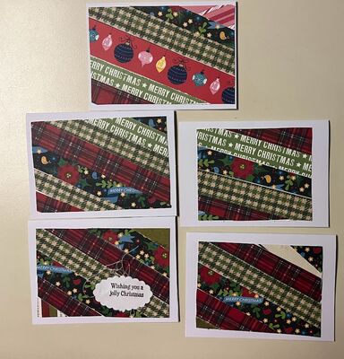 Christmas cards
July Card Challenge
Keywords: paper strips