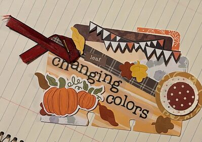 changing colors
November Rolodex card
Keywords: circles;pumpkins;ribbon;leaves;ink