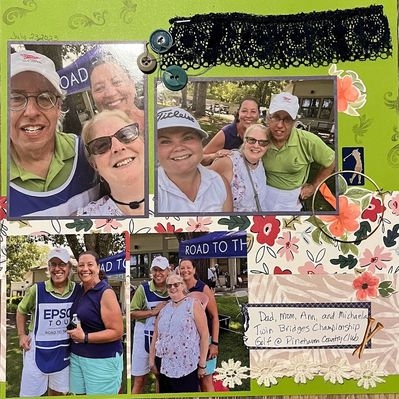 Golf page 2
11/18 challenge   lace and flowers
Keywords: lace;flowers;metal ring;buttons;golf