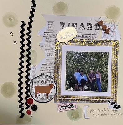Hello
Saturday 12/16
Keywords: ric rac;stapes;large border;farm animals;coupon;buttons;arrow;ink;sequins;thread