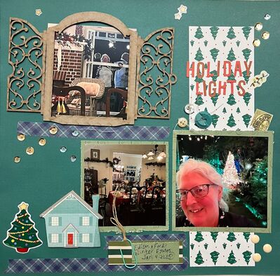 Holiday Lights
Jan 25, 2025 challenge
Keywords: stamp;washi tape;Christmas;handwritten journalling;sequins;buttons;stars;paper clips;cardboard window