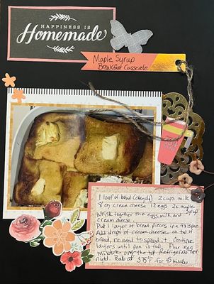 October 7 Nighttime challenge.  black cardstock background and big title
Keywords: big title;long title;flowers;cup, doillie;gold;butterfly