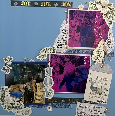 JOY
March 5 challenge
Keywords: stickers;washi tape;winter;pop dots;gems;tag;buttoms