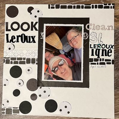 Look.  Leroux sisters Clean 31 Leroux Lane
November 17th  Monocromatic
Keywords: black;white;long title;circles;sisters