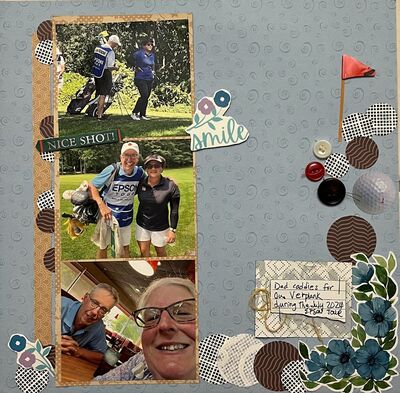 Nice Shot
February 28 Challenge
Keywords: blue;outdoors;circles;red flag;flowers;string;thread;pp;buttons;staples