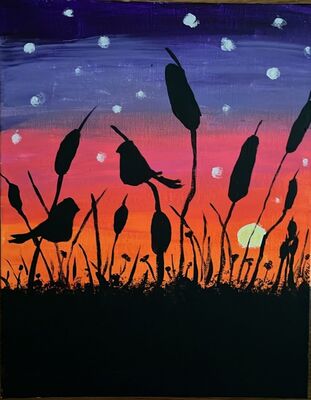 Painting
made at a Sip and Paint class
