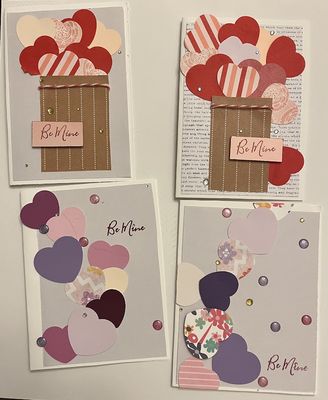 Be mine
Valentine cards
Keywords: hearts;bling;string;paper bag