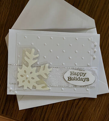 Merry Christmas
white card
Keywords: Christmas card;white;pop dots;snowflake;ribbom