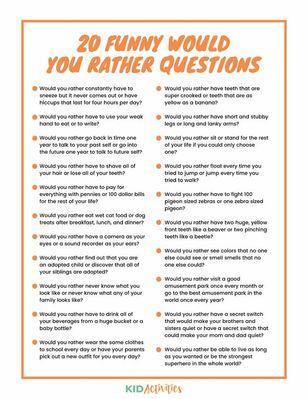 Would You Rather?
Birthday Bash 2022  Sunday Game 7
