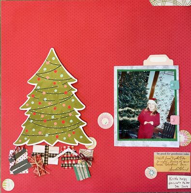 Christmas 2025
Jan 24, 2025 challenge
Keywords: christmas tree;presents;circles;stickers;twine;ribbon