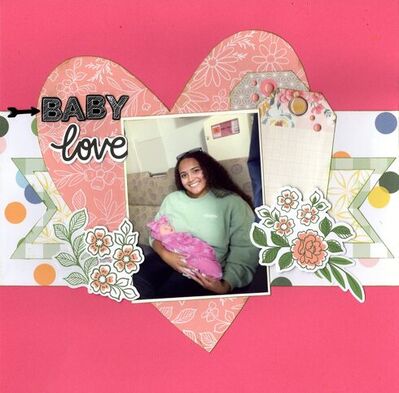 Baby Love - February 11th Challenge
Photo of sweet granddaughter Makaylee with her friend's newborn baby, June 2024.
Keywords: Pinkfresh Studio