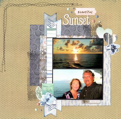 Beautiful Sunset - Jan 29th Challenge
Photos of DH and I and the beautiful sunset aboard the Crown Princess Ship, November 2019. 

Keywords: Pink Paislee