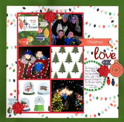 Christmas Love
Photos of DIL Emily with her kids Sydney, Travis, and Evan at a tree lighting ceremony, December 2019. 
Keywords: Carta Bella;Pinkfresh Studio