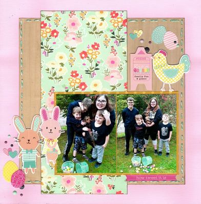 Easter Egg Hunt - April 5th Challenge
Photos of sweet grandkids Nate, Sydney, Evan, and Travis, Easter 2020. 
Keywords: Simple Stories