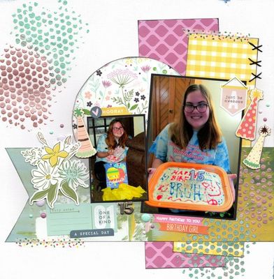 Happy Birthday To You
November 13th Challenge - Photos of sweet granddaughter Sydney's 15th birthday, November 2020. 
Keywords: Pinkfresh Studio