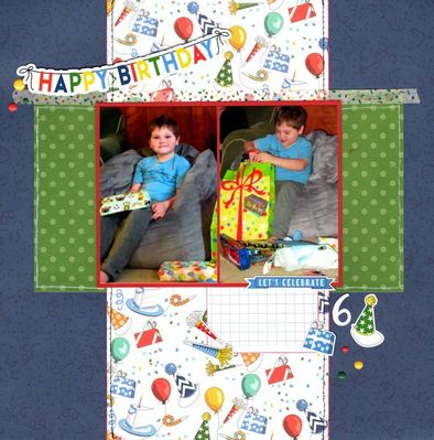 Happy Birthday - March 1 Challenge
Photos of sweet grandson Travis on his 6th birthday opening gifts, February 2021. 

Keywords: Carta Bella