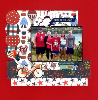 Home of the Brave - July 10th Challenge
Photo of daughter Michelle and her family at our Fourth of July Celebration, July 2024.

Keywords: Echo Park