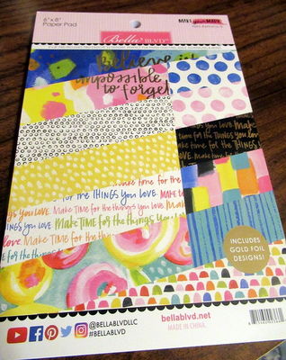 October Paper Pad Challenges
Bella Blvd. 'Make Your Mark' 6x8 Pad
Keywords: Bella Blvd.