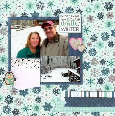 I'm Dreaming of a White Winter - April 26 Challenge
Photos of DH and I and the snowy day, January 2021. 
Keywords: Echo Park