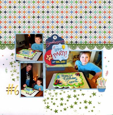 Let's Party! March 10th Challenge
Photos of sweet grandson Travis on his 6th birthday, February 2021. 
Keywords: Carta Bella