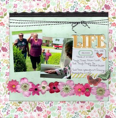 Life Nov 23 Challenge
Photos of DD Marla and DGD Makaylee visiting my Mom through the window. (August 2020)

Keywords: Carta Bella