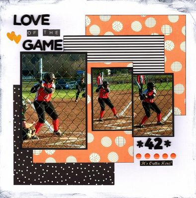 Love of the Game - April 23rd Challenge 
Photos of sweet granddaughter Kaylee playing with her Varsity Softball Team, March 2019. 
Keywords: Simple Stories