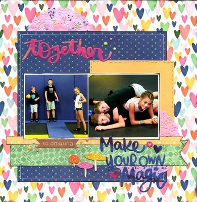 Make Your Own Magic - August 3rd Challenge
Photos of sweet grandkids Kellan, Marcus, and Lucy at the trampoline park, September 2019.

Keywords: American Crafts