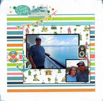 On Cruise Time - August 25th Challenge
Photos of DH Brad and I on the Norwegian Gem Ship arriving at San Juan, PR. (April 2025)

Keywords: Carta Bella