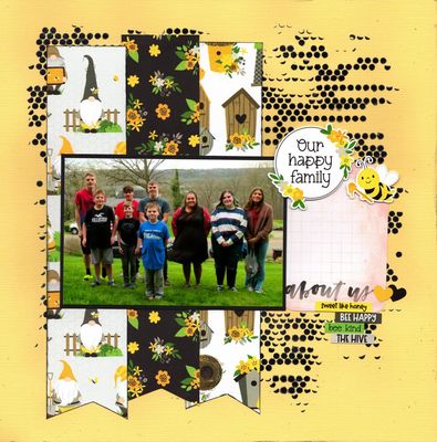 Our Happy Family - October 14th Challenge
Group photo of my sweet grandkids from Easter 2022. 
Keywords: Photoplay