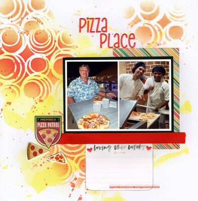 Pizza Place - January 21st Challenge
Photos of DH Brad and the guys who made delicious pizza at our Occidental Resort, Punta Cana, DR. (October 2025)

Keywords: Vicki Boutin
