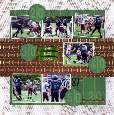 The Big Game - June 9th Challenge
Photos of sweet grandson Travis playing Pee Wee Football, August 2024.

Keywords: Reminisce