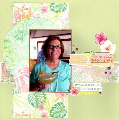 Time For A New Adventure - June 3rd Challenge
Photo of me on our recent Emerald Princess cruise with a bon voyage margarita, May 2024.

Keywords: Photoplay