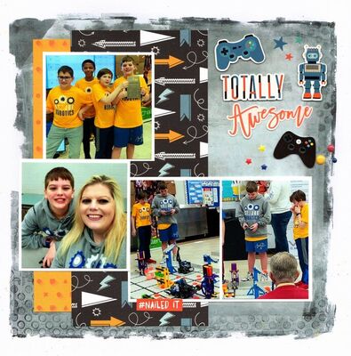 Totally Awesome - October 24th Challenge
Photos of sweet grandson Kellan and his robotics team. He loves building robots and programming them. They have competitions with other schools.

Keywords: Photoplay