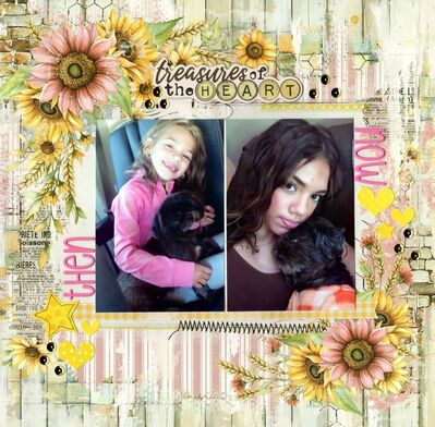 Treasures of the Heart January 17th Challenge
Now and then photos of sweet granddaughter Lucy with her sweet puppy Pixie, October 2025.

Keywords: 49 & Market