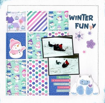 Winter Fun - January 5th Challenge
Photos of some of the grandkids and neighbors sledding, February 2021.

Keywords: Doodlebug