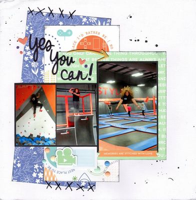 Yes You Can! - July 21st Challenge 
Photos of sweet granddaughter Makaylee at the trampoline park for her counsins' birthday party, March 2019.
Keywords: Pinkfresh Studio