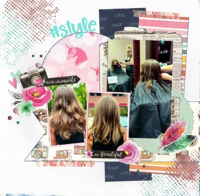 #Style
Photos of sweet youngest granddaughter Lucy getting a haircut. She's nearly 12 and this is only her 3rd haircut. (September 2020)
Keywords: #Style Jan 1 Challenge