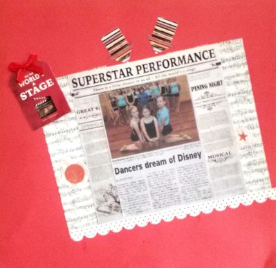 Clue scrapgame 22 April use newspaper on your layout 
