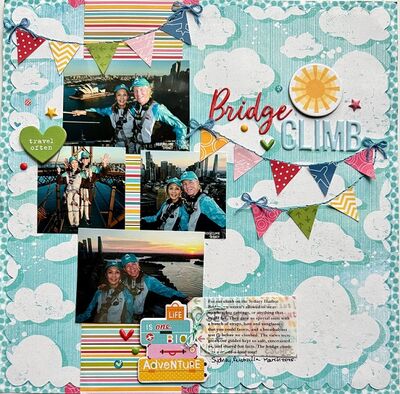 Bridge Climb - take 2
Posting again because first one didn't seem to load properly?

My hubby and I had a lot of fun at this tour while on vacation - the Sydney Bridge Climb, over the Sydney Harbor. They made you wear special suits with a bunch of buckles, you couldn't wear watches or big earrings, they gave you straps for your sunglasses and hat - you had to take a breathalyzer test too!
Great views, and although my husband was a little nervous about the height, it was such a unique experience.
