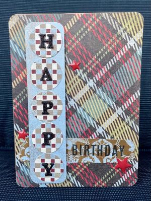 Keywords: Masculine cards - Basic Grey and Bazzill