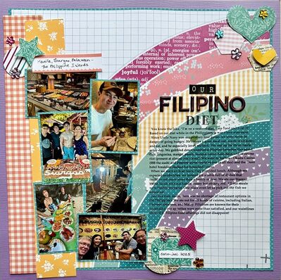 Our Filipino Diet
Documenting our eating habits while on vacation in the Philippines. I used Sketch N Scrap sketch #192
