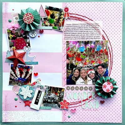 Winter Wonderland
Page about my family's trip to a place in OK with thousands of Xmas lights and decorations. I lifted a design from Lisa Dickinson and created this for the CSI challenge blog.
