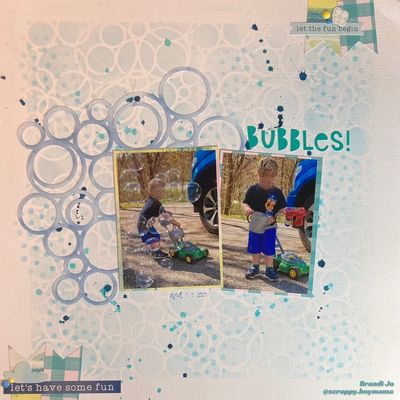 Bubbles!
April 10 sketch challenge 
