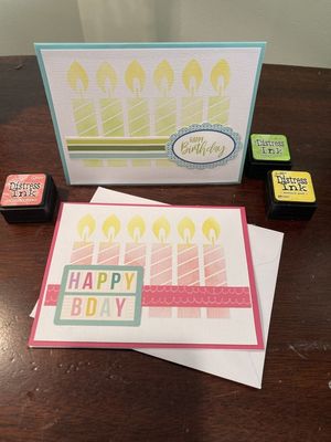 Happy birthday x2
March 15 cards 
