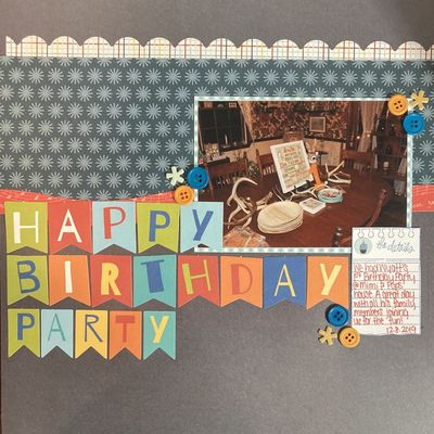 happy birthday party 
January 27 challenge 
